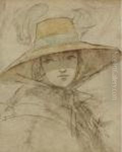 Lady In A Sun Hat by Sir Joshua Reynolds