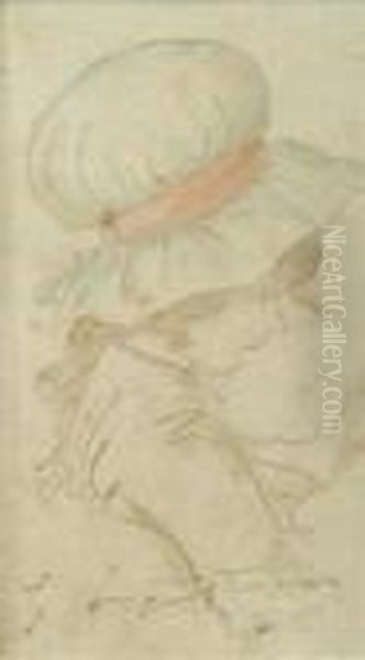 Portrait Of Ayoung Girl, Bust Length In Profile - view 1