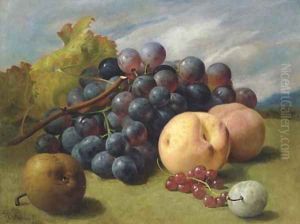 Still Life with Fruit in a Basket; Still Life with Fruit by Eloise Harriet Stannard
