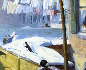 Backyards, Greenwich Village by John Sloan