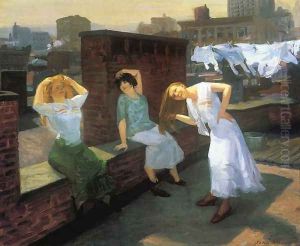 Sunday, Women Drying Their Hair by John Sloan