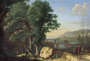 Italianate Landscape 1640s by Herman Van Swanevelt