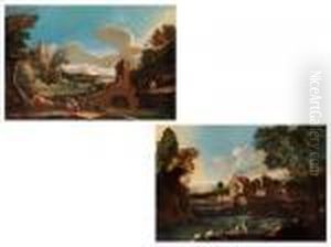 Landschaft Mit Bogenbrucke