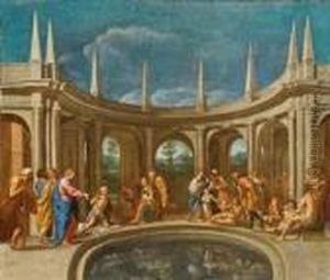 Christ At The Pool Of Bethesda by Marco Ricci