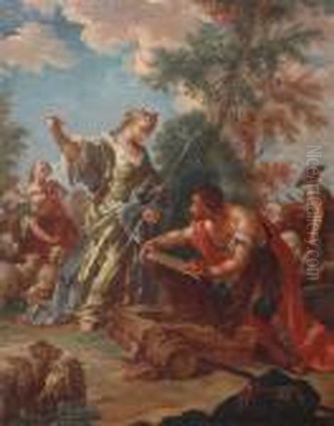 Allegorical Subject Diana, With Sheep - view 1