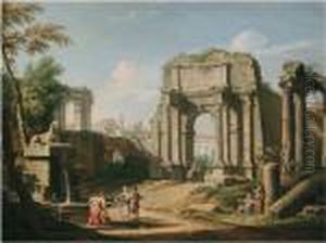 Capriccio Architettonico Con L'arco Di Tito