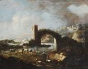 Paesaggio Con Architetture E Figure