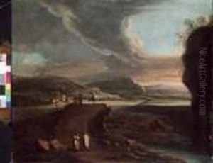Paesaggio Con Viandanti