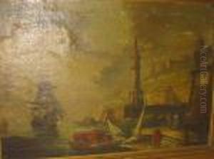Scene With Figures In The Foreground