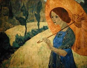 Madame Serusier with a Parasol, 1912 by Paul Serusier