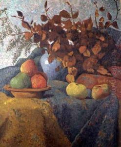 Still Life of Apples and Autumn Leaves, 1910 by Paul Serusier