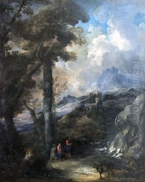 Landscape With Travelers - view 1
