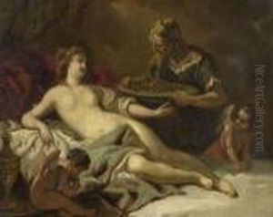 Danae Und Der Goldregen by Sebastiano Ricci