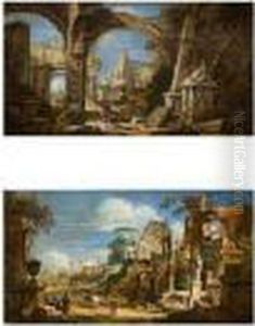 Paysages Aux Ruines Antiques by Sebastiano Ricci