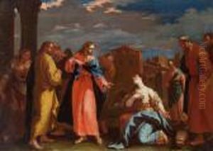 Christus Und Die Kanaanaische Frau (matthaus 15, 21-28) by Sebastiano Ricci
