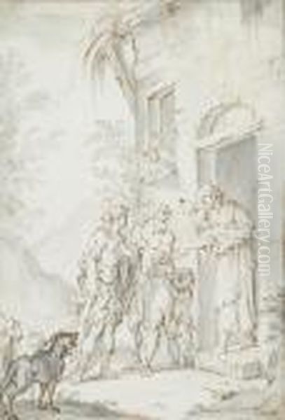 Erminia Among The Shepherds - view 1