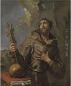 San Francesco In Estasi by Sebastiano Ricci