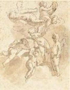 Des Putti Sur Les Nuages by Sebastiano Ricci