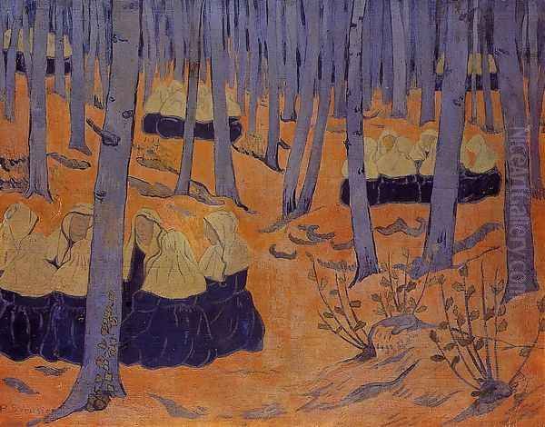 Breton Women, the Meeting in the Sacred Grove by Paul Serusier