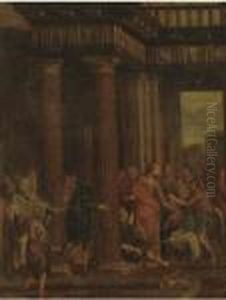 Christ Driving The Money-changers From The Temple by Sebastiano Ricci