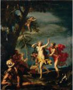 Apollo And Daphne by Sebastiano Ricci