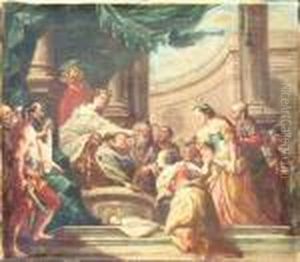 The Judgment Of Solomon by Sebastiano Ricci