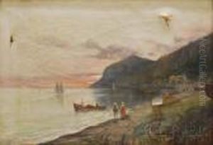 Italian Coastal Scene by Oscar Ricciardi