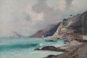 Barche E Pescatori A Riva
