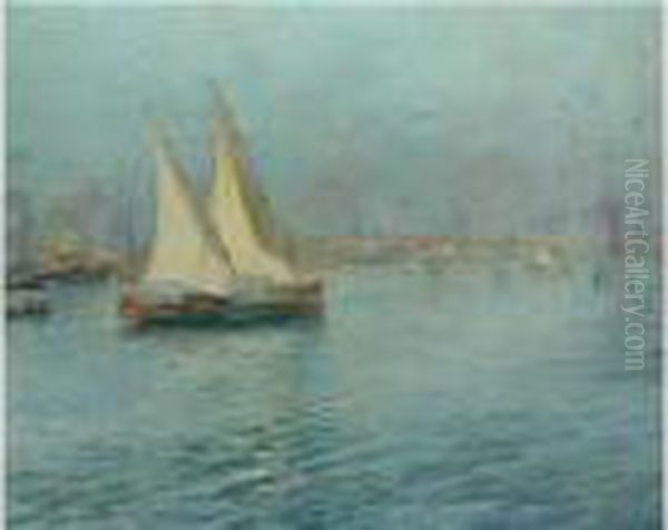 Segelschiffe Vor Italienischer Kuste - view 1