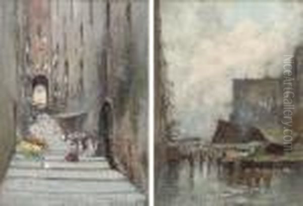 The Vegetable Market; And A Neapolitan Street, Market Day - view 1