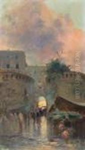 Napoli, Mercatino Alla Porta by Oscar Ricciardi