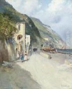 A Fishing Village On The Amalfi Coast by Oscar Ricciardi