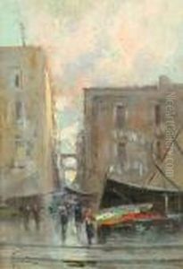 Market Scenes 'ricciardi' (lower Left) by Oscar Ricciardi