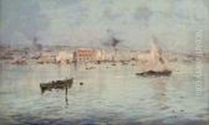 A Summer Day Off A Mediterranean Port