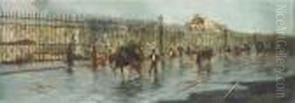 A Bustling Italian Street - view 1