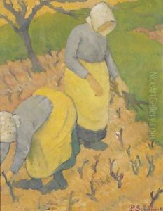 Women in the Vineyard, 1890 by Paul Serusier