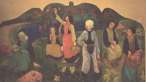 The Pont Aven Triptych, 1892-93 by Paul Serusier