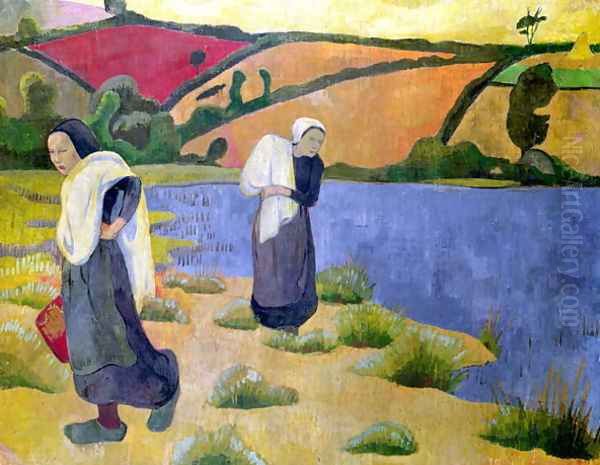 Washerwomen at the Laita River, near Pouldu, 1892 by Paul Serusier