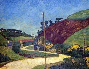 The Stagecoach Road in the Country with a Cart by Paul Serusier