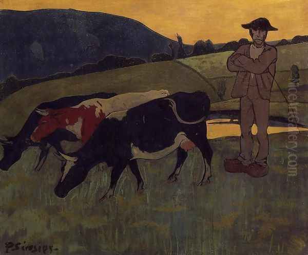 Peasant with Three Crows - view 1