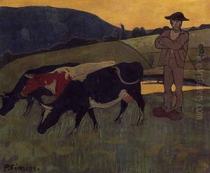 Peasant with Three Crows