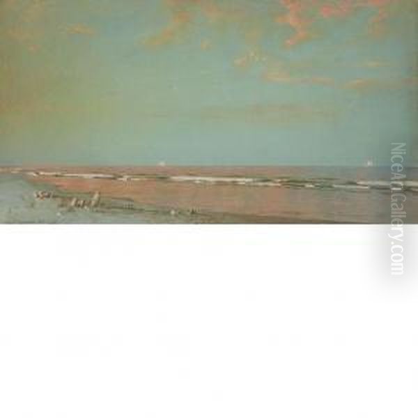 Sunset On Revere Beach - view 1
