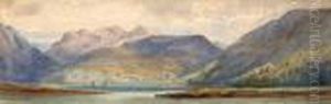 Mountain Lake Village by William Trost Richards