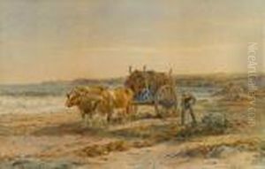 Gathering Wrack On The Shore by William Trost Richards