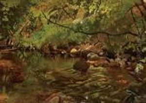 Interior-river Study by William Trost Richards