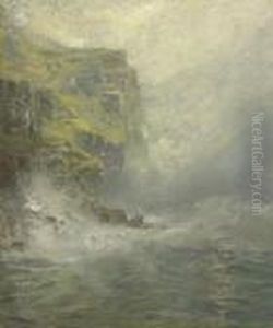 Cliffs At Cornwall by William Trost Richards
