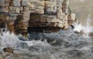 Cave On Portland Isle, Dorset