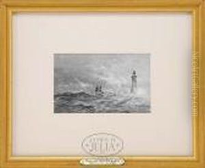 Ship Nearlighthouse by William Trost Richards