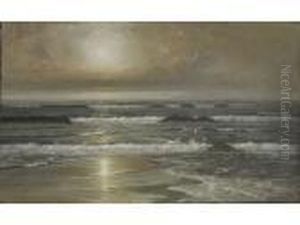 Coastal Waves At Daybreak by William Trost Richards