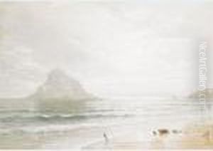 Mont-saint Michael, Normandy, France by William Trost Richards